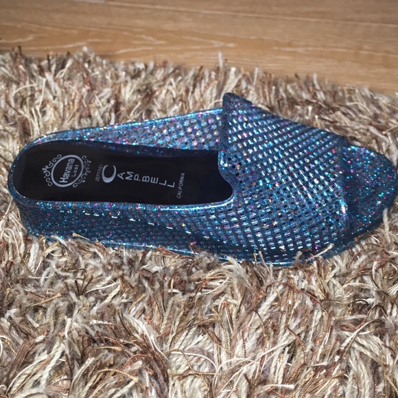 🧿SOLD🧿Jeffrey Campbell Blue Glitter Jellies - Picture 5 of 7